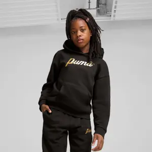 Girl hoodie Puma Ess+ Script Metallic image-1