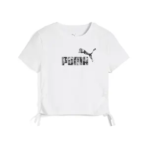 Camiseta de chica Puma Ess Animal Logo Infill Knotted image-0
