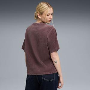 T-shirt velours femme Puma Elevated image-4