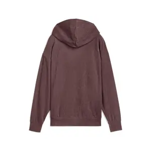 Bequeme Damen-Fleece-Hoodie aus Rippentuch Puma image-1