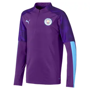 Top da allenamento da bambino con 1/4 di zip Manchester City 2019/20 image-0