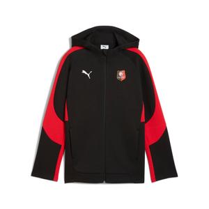 Stade Rennais Kids' Hooded Tracksuit Jacket Evostripe