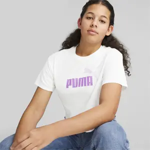 Girl's logo crop T-shirt Puma image-1
