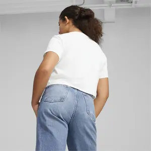 Girl's logo crop T-shirt Puma image-4