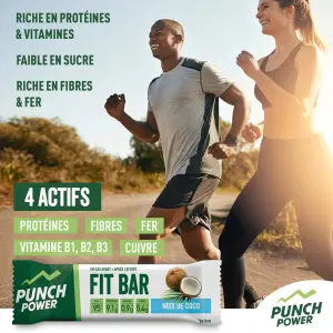 Barres de nutrition goût noix de coco Punch Power (x32) image-2
