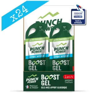 Energi gel koffein guarana - cola smak (citrus intensiv ansträngning) Punch Power Gel énergétique (x24)