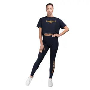 T-shirt cropped oversized para mulher Lonsdale Moira image-0