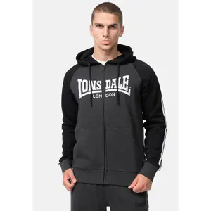 Classic zip-up hooded sweatshirt Lonsdale Glentruan image-1