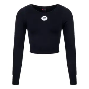 Women's long sleeve crop top Pure2Improve image-0