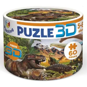 60 pieces 3d puzzle Puzzling Lenticular Dinosaurios image-0