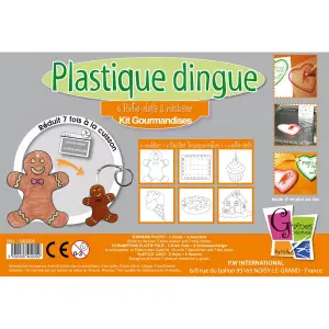 Creative activities kit plastique dingue gourmand PW International image-1