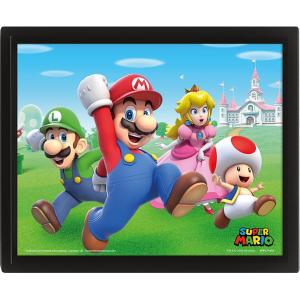 Wanddekoration Pyramid Super Mario Group Run