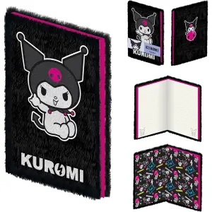 Caderno de notas de pelúcia para crianças Pyramid Kuromi (Rock Out)