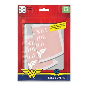 Máscara facial autorizada Pyramid Dc Comics - Wonder Woman Save The World image-1