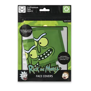 Licensed children's face mask Pyramid Rick And Morty image-1