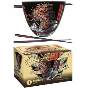 621ilu004-child-s-bowl-pyramid-dragon-ramen-black-16-3x13-9x21-3-cm