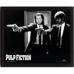 3D lenticular frame Pyramid Pulp Fiction Duo Guns