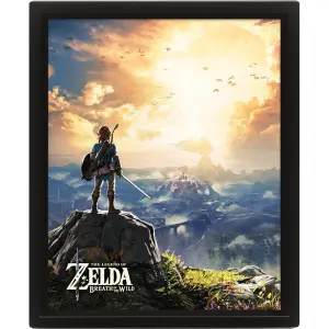3d lenticular frame Pyramid Zelda Breath Of The Wild Sunset image-0