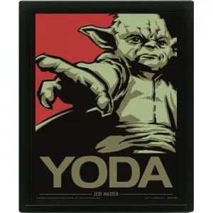 3D lenticular poster frame Pyramid Star Wars - Yoda Jedi Master image-0