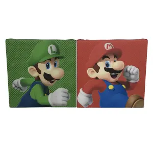 Conjunto de 2 cuadros sobre lienzo Pyramid Super Mario 2 - Mario et Luigi image-1