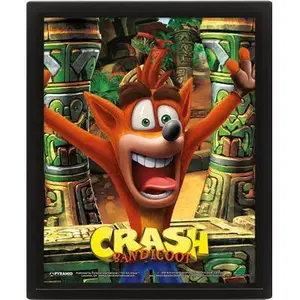 3d lenticular frame Pyramid Crash Bandicoot Mask Power Up image-0