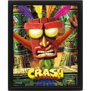 3d lenticular frame Pyramid Crash Bandicoot Mask Power Up image-1