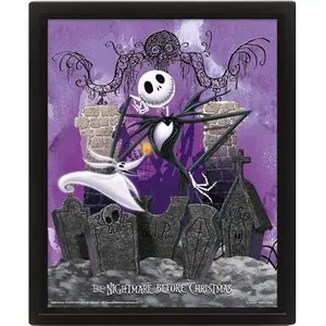 Κορνίζα τρισδιάστατη με λεντικούλα Pyramid Nightmare Before Christmas image-0