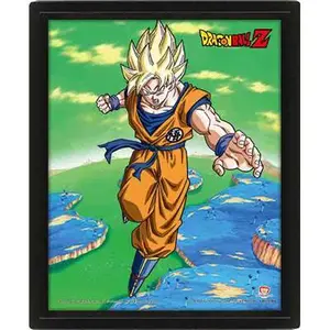 3D lenticular frame Pyramid Dragon Ball Z Transformation Super Saiyan image-0