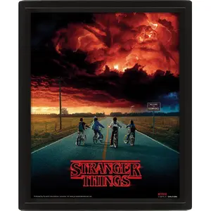 3d lenticular frame Pyramid Stranger Things Mind Flayer image-1