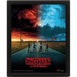 3d lenticular frame Pyramid Stranger Things Mind Flayer image-3