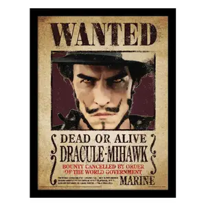 Poster Pyramid One Piece Collector Print Mihawk Wanted image-0