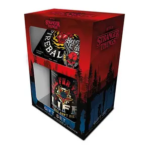 Tazza con sottobicchiere e portachiavi Pyramid Stranger Things Hellfire image-1