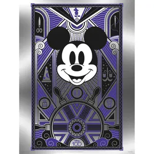 Set of 3 metallic posters Pyramid Disney Print Mickey Mouse image-0