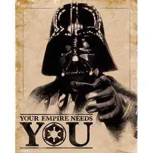 Set of 4 posters Pyramid Star Wars Classic Your Empire Needs You image-0