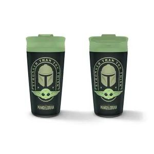 Travel mug Pyramid Star Wars The Mandalorian Stronger Than You Think image-0