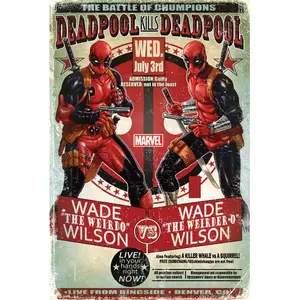 Set of 4 posters Pyramid Marvel Deadpool Wade Vs Wade image-0