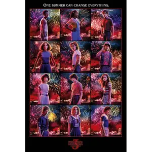 Pack of 5 posters Pyramid Stranger Things Character Montage S3 image-0