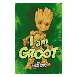 Set of 4 posters Pyramid Marvel Guardians of the Galaxy I am Groot image-0
