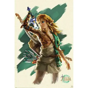 Pack of 5 posters Pyramid The Legend Of Zelda Tears Of The Kingdom Link Unleashed image-0