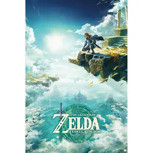 Pack of 5 posters Pyramid The Legend Of Zelda Tears Of The Kingdom Hyrule Skies image-0