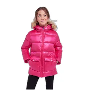 Coat with fur girl Pyrenex Authentic Shiny image-0
