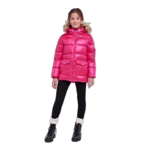 Coat with fur girl Pyrenex Authentic Shiny image-1