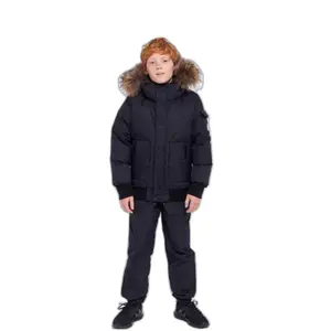 Down jacket with fur Pyrenex Jami image-0