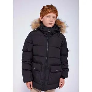 Down jacket with fur Pyrenex Authentic Smooth image-3