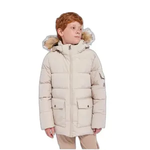 Down jacket with fur Pyrenex Authentic Smooth image-1