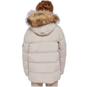 Down jacket with fur Pyrenex Authentic Smooth image-3