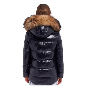 Doudoune avec fourrure femme Pyrenex Authentic Shiny image-2