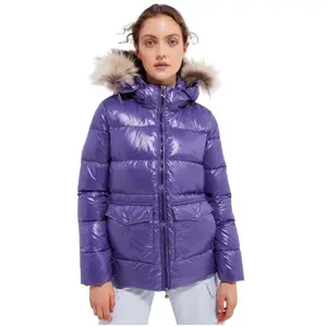 Doudoune avec fourrure femme Pyrenex Authentic Shiny image-0