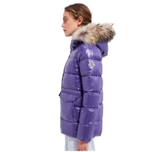Doudoune avec fourrure femme Pyrenex Authentic Shiny image-3