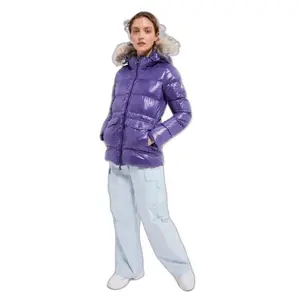 Doudoune avec fourrure femme Pyrenex Authentic Shiny image-2